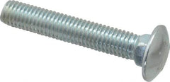 Value Collection - 1/2-13 UNC 3" Length Under Head, Standard Square Neck, Carriage Bolt - Grade 2 Steel, Zinc-Plated Finish - Apex Tool & Supply
