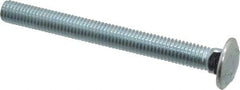 Value Collection - 1/2-13 UNC 5" Length Under Head, Standard Square Neck, Carriage Bolt - Grade 2 Steel, Zinc-Plated Finish - Apex Tool & Supply