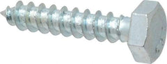 Value Collection - 1/4" Screw, 1-1/4" Length Under Head, Steel, Hex Head Lag Screw - Zinc Plated, Grade 2 - Apex Tool & Supply