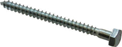 Value Collection - 1/4" Screw, 3" Length Under Head, Steel, Hex Head Lag Screw - Zinc Plated, Grade 2 - Apex Tool & Supply