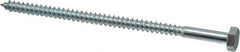 Value Collection - 1/4" Screw, 5" Length Under Head, Steel, Hex Head Lag Screw - Zinc Plated, Grade 2 - Apex Tool & Supply