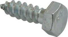 Value Collection - 5/16" Screw, 1" Length Under Head, Steel, Hex Head Lag Screw - Zinc Plated, Grade 2 - Apex Tool & Supply