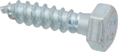 Value Collection - 5/16" Screw, 1-1/4" Length Under Head, Steel, Hex Head Lag Screw - Zinc Plated, Grade 2 - Apex Tool & Supply