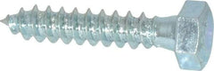 Value Collection - 5/16" Screw, 1-1/2" Length Under Head, Steel, Hex Head Lag Screw - Zinc Plated, Grade 2 - Apex Tool & Supply