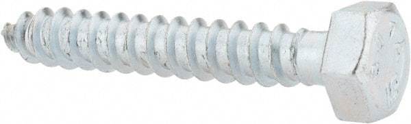 Value Collection - 5/16" Screw, 2" Length Under Head, Steel, Hex Head Lag Screw - Zinc Plated, Grade 2 - Apex Tool & Supply