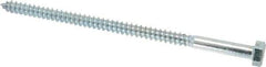 Value Collection - 5/16" Screw, 6" Length Under Head, Steel, Hex Head Lag Screw - Zinc Plated, Grade 2 - Apex Tool & Supply