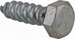 Value Collection - 3/8" Screw, 1-1/4" Length Under Head, Steel, Hex Head Lag Screw - Zinc Plated, Grade 2 - Apex Tool & Supply