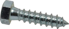 Value Collection - 3/8" Screw, 1-1/2" Length Under Head, Steel, Hex Head Lag Screw - Zinc Plated, Grade 2 - Apex Tool & Supply
