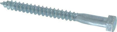 Value Collection - 3/8" Screw, 4" Length Under Head, Steel, Hex Head Lag Screw - Zinc Plated, Grade 2 - Apex Tool & Supply