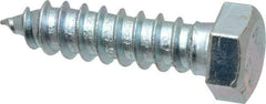 Value Collection - 1/2" Screw, 2" Length Under Head, Steel, Hex Head Lag Screw - Zinc Plated, Grade 2 - Apex Tool & Supply