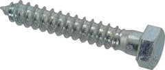Value Collection - 1/2" Screw, 3" Length Under Head, Steel, Hex Head Lag Screw - Zinc Plated, Grade 2 - Apex Tool & Supply