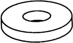 Value Collection - 1-3/8" Screw, Grade 2 Steel USS Flat Washer - 1.49" ID x 3.295" OD, 0.213" Thick, Galvanized Finish - Apex Tool & Supply