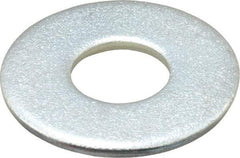 Value Collection - 1/2" Screw, Steel USS Flat Washer - 9/16" ID x 1-3/8" OD, 7/64" Thick, Zinc-Plated Finish - Apex Tool & Supply