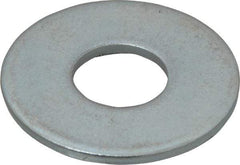 Value Collection - 5/8" Screw, Steel USS Flat Washer - 11/16" ID x 1-3/4" OD, 9/64" Thick, Zinc-Plated Finish - Apex Tool & Supply