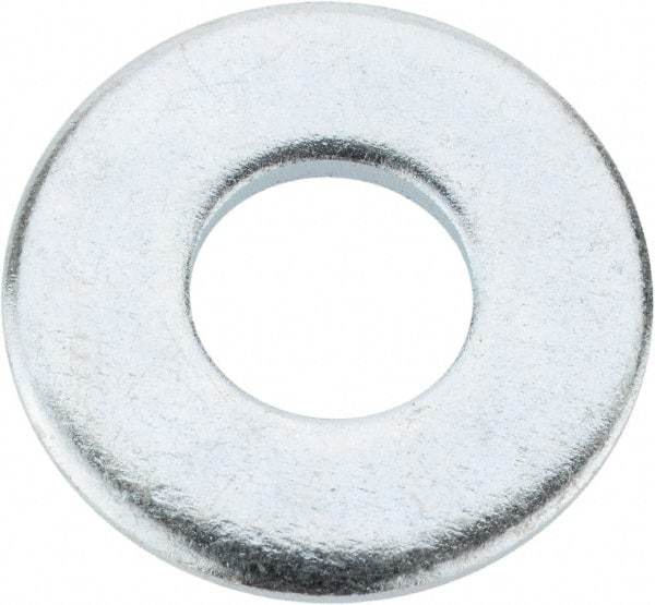 Value Collection - 5/16" Screw, Steel USS Flat Washer - 3/8" ID x 7/8" OD, 0.0781" Thick, Zinc-Plated Finish - Apex Tool & Supply