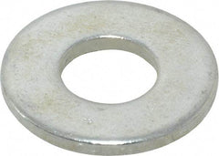 Value Collection - 3/8" Screw, Steel USS Flat Washer - 7/16" ID x 1" OD, 0.0781" Thick, Zinc-Plated Finish - Apex Tool & Supply