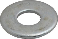 Value Collection - 7/16" Screw, Steel USS Flat Washer - 1/2" ID x 1-1/4" OD, 0.0781" Thick, Zinc-Plated Finish - Apex Tool & Supply