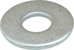 Value Collection - 5/8" Screw, Steel USS Flat Washer - 11/16" ID x 1-3/4" OD, 9/64" Thick, Zinc-Plated Finish - Apex Tool & Supply