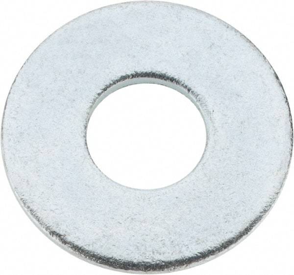 Value Collection - 3/4" Screw, Steel USS Flat Washer - 13/16" ID x 2" OD, 0.1563" Thick, Zinc-Plated Finish - Apex Tool & Supply