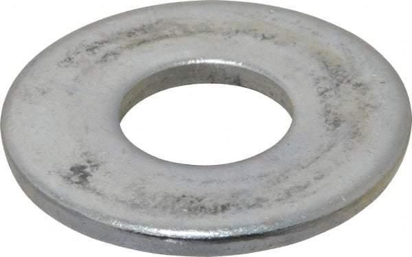 Value Collection - 7/8" Screw, Steel USS Flat Washer - 15/16" ID x 2-1/4" OD, 0.1719" Thick, Zinc-Plated Finish - Apex Tool & Supply