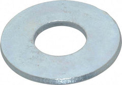 Value Collection - 1" Screw, Steel USS Flat Washer - 1-1/16" ID x 2-1/2" OD, 0.1719" Thick, Zinc-Plated Finish - Apex Tool & Supply