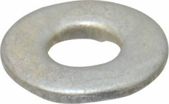 Value Collection - #8 Screw, Steel SAE Flat Washer - 3/16" ID x 7/16" OD, 3/64" Thick, Zinc-Plated Finish - Apex Tool & Supply