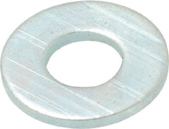 Value Collection - #12 Screw, Steel SAE Flat Washer - 1/4" ID x 9/16" OD, 1/16" Thick, Zinc-Plated Finish - Apex Tool & Supply