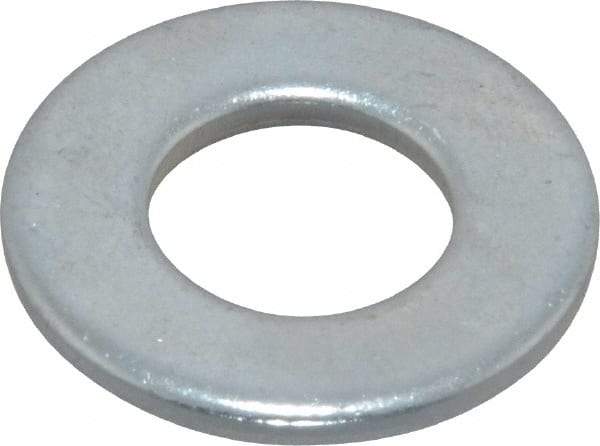Value Collection - 3/8" Screw, Steel SAE Flat Washer - 13/32" ID x 13/16" OD, 1/16" Thick, Zinc-Plated Finish - Apex Tool & Supply