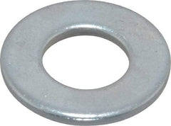 Value Collection - 3/8" Screw, Steel SAE Flat Washer - 13/32" ID x 13/16" OD, 1/16" Thick, Zinc-Plated Finish - Apex Tool & Supply