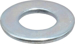 Value Collection - 7/16" Screw, Steel SAE Flat Washer - 15/32" ID x 59/64" OD, 1/16" Thick, Zinc-Plated Finish - Apex Tool & Supply