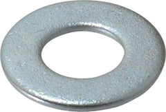 Value Collection - 1/2" Screw, Steel SAE Flat Washer - 17/32" ID x 1-1/16" OD, 3/32" Thick, Zinc-Plated Finish - Apex Tool & Supply