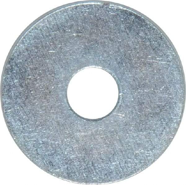 Value Collection - 5/16" Screw, Steel Fender Flat Washer - 5/16" ID x 1-1/4" OD, 0.049" Thick, Zinc-Plated Finish - Apex Tool & Supply