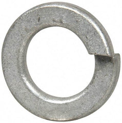 Value Collection - 1/2", 0.502" ID, 1/8" Thick Split Lock Washer - Steel, Zinc-Plated Finish, 0.502" Min ID, 0.512" Max ID, 0.869" Min OD, 0.873" Max OD - Apex Tool & Supply