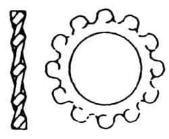 Value Collection - M8 Screw, 8.4mm ID, Stainless Steel Internal Tooth Lock Washer - 15mm OD, Uncoated, Grade 316 & Austenitic A4 - Apex Tool & Supply