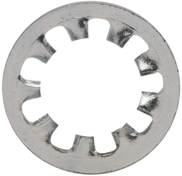 Value Collection - 1/4" Screw, 0.267" ID, Steel Internal Tooth Lock Washer - 0.478" OD, Zinc-Plated, Grade 2 - Apex Tool & Supply