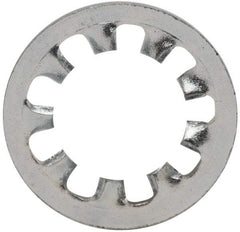 Value Collection - 1/4" Screw, 0.267" ID, Steel Internal Tooth Lock Washer - 0.478" OD, Zinc-Plated, Grade 2 - Apex Tool & Supply