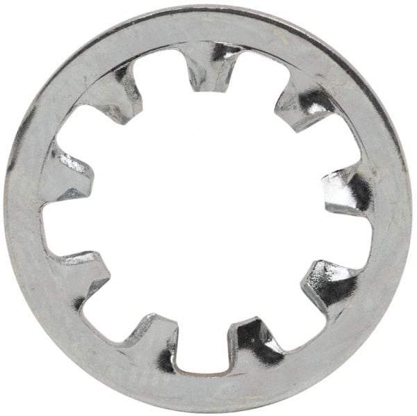 Value Collection - 3/8" Screw, 0.398" ID, Steel Internal Tooth Lock Washer - 0.692" OD, Zinc-Plated, Grade 2 - Apex Tool & Supply