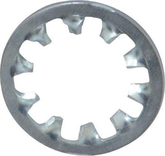 Value Collection - 1/2" Screw, 0.53" ID, Steel Internal Tooth Lock Washer - 0.9" OD, Zinc-Plated, Grade 2 - Apex Tool & Supply