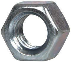 Value Collection - 3/8-16 UNC Steel Right Hand Hex Nut - 9/16" Across Flats, 0.3281" High, Zinc-Plated Finish - Apex Tool & Supply