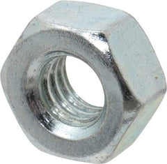 Value Collection - 5/16-18 UNC Steel Right Hand Heavy Hex Nut - 9/16" Across Flats, 0.2969" High, Zinc-Plated Finish - Apex Tool & Supply