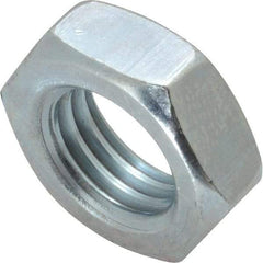 Value Collection - 3/4-10 UNC Steel Right Hand Hex Jam Nut - 1-1/8" Across Flats, 0.4219" High, Zinc-Plated Finish - Apex Tool & Supply