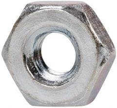 Value Collection - 7/16-20 UNF Steel Right Hand Hex Jam Nut - 11/16" Across Flats, 1/4" High, Zinc-Plated Finish - Apex Tool & Supply