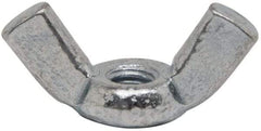 Value Collection - #8-32 UNC, Zinc Plated, Steel Standard Wing Nut - 0.91" Wing Span, 0.47" Wing Span - Apex Tool & Supply