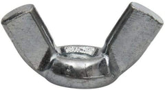 Value Collection - #10-32 UNF, Zinc Plated, Steel Standard Wing Nut - 0.91" Wing Span, 0.47" Wing Span - Apex Tool & Supply