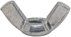 Value Collection - 1/4-20 UNC, Zinc Plated, Steel Standard Wing Nut - 1.1" Wing Span, 0.57" Wing Span - Apex Tool & Supply