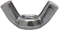 Value Collection - 3/8-16 UNC, Zinc Plated, Steel Standard Wing Nut - 1.44" Wing Span, 0.79" Wing Span - Apex Tool & Supply