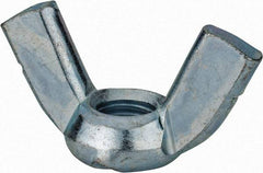 Value Collection - 5/8-11 UNC, Zinc Plated, Steel Standard Wing Nut - 2.76" Wing Span, 1.44" Wing Span - Apex Tool & Supply