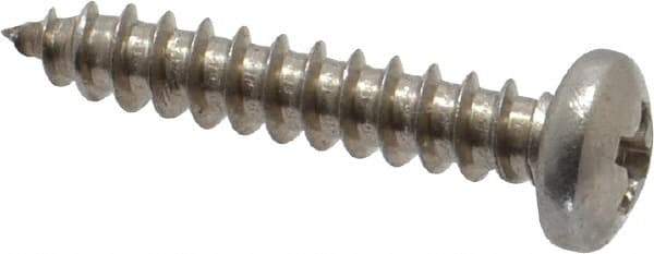 Value Collection - #4 Pan Head Phillips Sheet Metal Screw - Stainless Steel, 5/8" Length Under Head, Grade 18-8 - Apex Tool & Supply