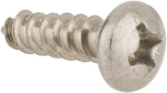Value Collection - #6 Pan Head Phillips Sheet Metal Screw - Stainless Steel, 1/2" Length Under Head, Grade 18-8 - Apex Tool & Supply