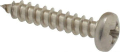 Value Collection - #6 Pan Head Phillips Sheet Metal Screw - Stainless Steel, 3/4" Length Under Head, Grade 18-8 - Apex Tool & Supply